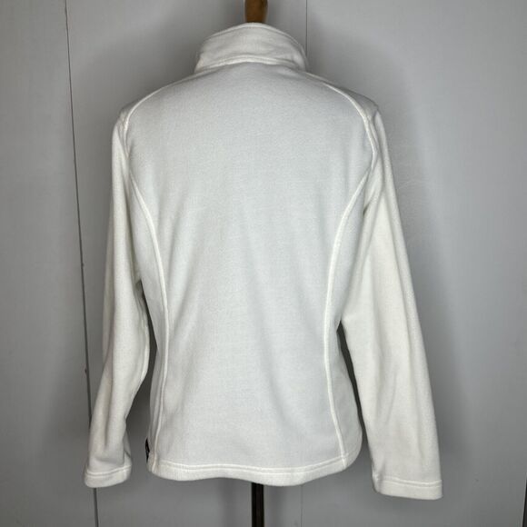 LANDS END PULLOVER WOMENS SZ S/P 6-8 CREAM 1/4 ZIP FLEECE TEXTURED - Picture 2 of 9